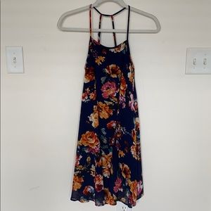 Navy Floral Dress